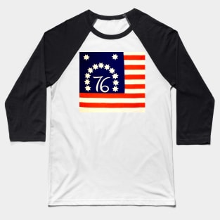 1976 bicentennial Flag Baseball T-Shirt